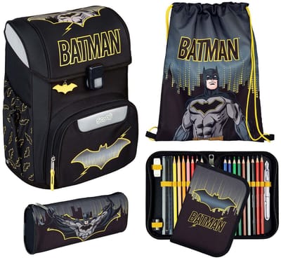 Scooli schooltas EasyStart Schulranzen-Set 5-delig Batman zwart