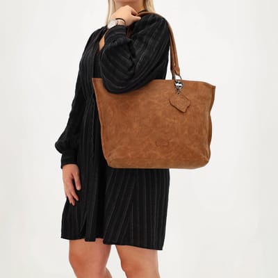 Beagles La Rambla Handtas Schoudertas Shopper - Tote Bag - Dames Tas - Bruin