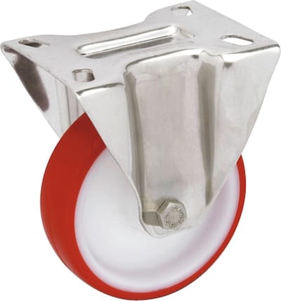 Wurth - Industrieel bokwiel PUR-banden - Meubeltransportwiel Met vaste houder x 1 st - 170 kg