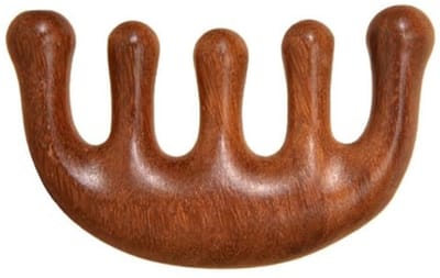 Inovra- Hoofdmassage Houten Kam - Guasha-Kam - Massagegereedschap - Hoofd/Gezicht/Nek Massage - Spa/Ontspanningstherapie - Drukpunten Stimuleren - Massagekam