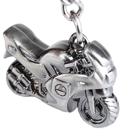 Sleutelhanger Motor I Sleutelhouder I Sleutelhanger Racemotor I Sleutelhanger RacenI RVS I Zilver/Grijs