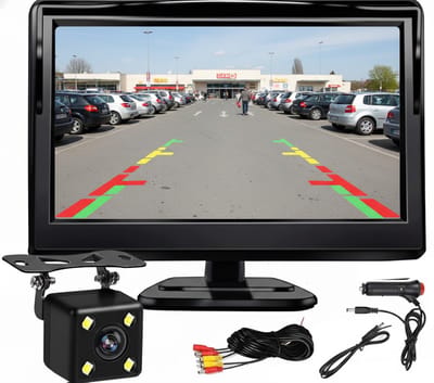 NBAP® Achteruitrijcamera - Dashcam - Parkeersensoren Parkeerhulp - Zwart