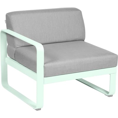 Fermob BELLEVIE Fauteuil Module links - A7 gletsjermunt - 79 Flanelgrijs