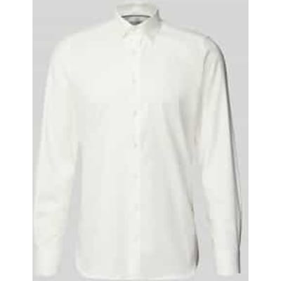 OLYMP Level 5 body fit overhemd - wit twill - Strijkvriendelijk - Boordmaat: 38 (EU maat: S)