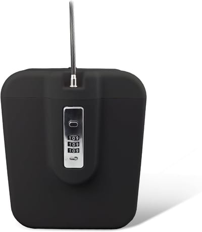 Beveiligingskluis - Strandvakantie Cruise Essentials 2025 - Combinatiekluis - Draagbare kleine kluis voor op reis - Studentenhuis, Buitenopslag, Contant geld, Telefoon, Persoonlijke strandkluis
