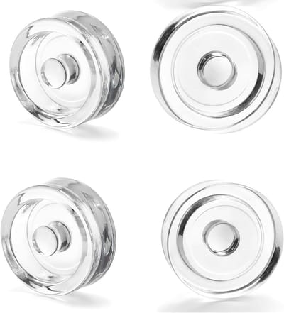 Dailygoods - 4 stuks verzwaringsstenen, glazen gewichten voor fermentatie, diameter 7 cm, komkommers, inmaakglas, gewicht voor gisting met brede opening, inmaakpotten, fermenteerglas
