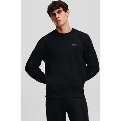 Karl Lagerfeld Black Essential Logo Sweatshirt Taglia: S | Maglioni a maglia Outlet | Uomo