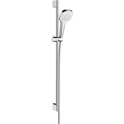 Hansgrohe Croma select e Vario glijstangset - met Croma - select E Vario - handdouche - ecosmart - 90cm - met isiflex B - doucheslang - 160cm wit/chroom - wit chroom