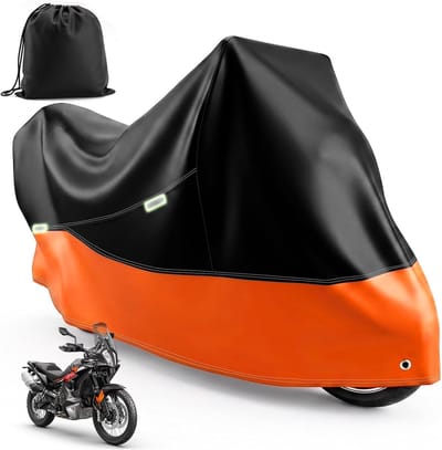 Waterdichte motorhoes voor buiten, 245 x 105 x 125 cm, beschermhoes voor motor, scooter en bromfiets, duurzame 210D stof met handige opbergtas
