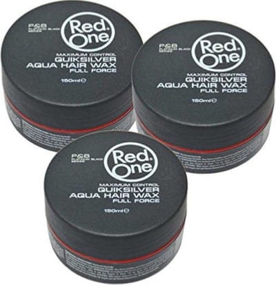 RED ONE X3 MAXIMUM CONTROL QUIKSILVER  AQUA HAIR WAX FULL FORCE 150ML