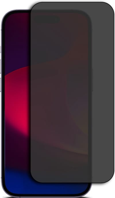 Screenprotector geschikt voor iPhone 15 - Privacy - Tempered Glass - Beschermglas - Glas - Privacy screenprotector