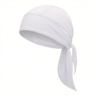 Bandana – witte mesh sport bandana – ademende unisex hoofddoek – lichtgewicht biker bandana – ideaal voor sport, motor & zomer