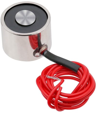 Elektromagneet - Zuignap Magneet - Automatiseren van taken - Hoge adsorptiekracht - 25mm diameter - Zilverkleurig