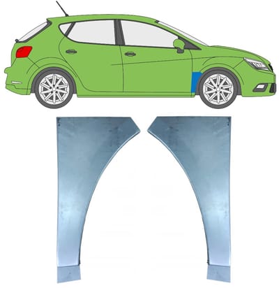 Reparatiepaneel voorspatbord voor Seat Ibiza 2008-2017 / Links + Rechts / Set