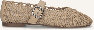 Notre-V Popper Ballerina's Dames - Beige - Maat 37