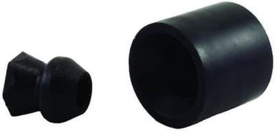 Deurstopper - Deurhouder - Voorkomt Klappen - Laag Profiel - 1.5 Inch Hoog - Zwart