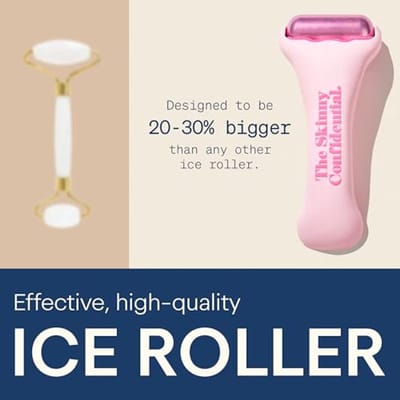 Ice Roller voor Gezicht - Koude Therapie Huidverzorging voor Strakkere Huid en Vermindering van Roodheid