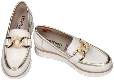 Dorking -Dames - off-white/ecru/parel - ballerina's & mocassins - maat 37