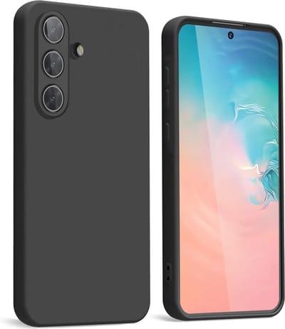 Hoesje geschikt voor Samsung Galaxy S25 hoesje Siliconen cover Zwart backcover