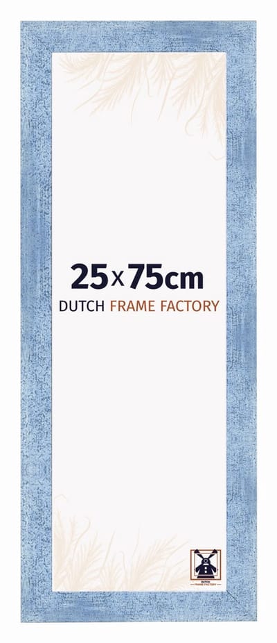 Fotolijst 25x75 cm - MDF - Helder Blauw Geveegd - Praag