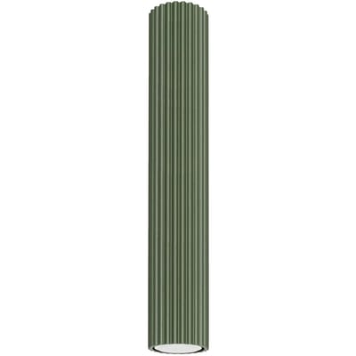 Sollux Lighting Plafondlamp Karbon - GU10 - olijfgroen - aluminium - 40x6.5x6.5cm