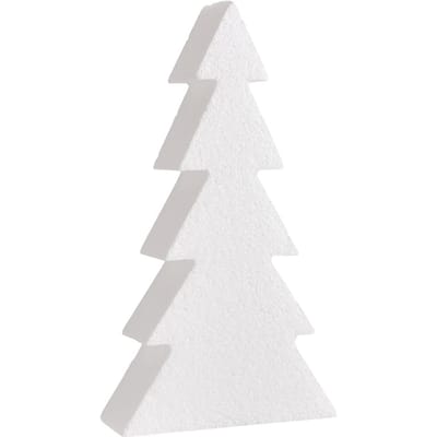 Piepschuim vorm "Dennenboom - 20 x 11 x 4 cm