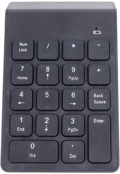 Dailygoods - Draadloze nummerblokken - Numpad met cijferblok - Draagbaar en efficiënt - Modern ontwerp - Ideaal voor financiële boekhouding - Geschikt...