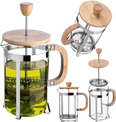 KADAX Percolator met houten deksel 800ml <25><600>