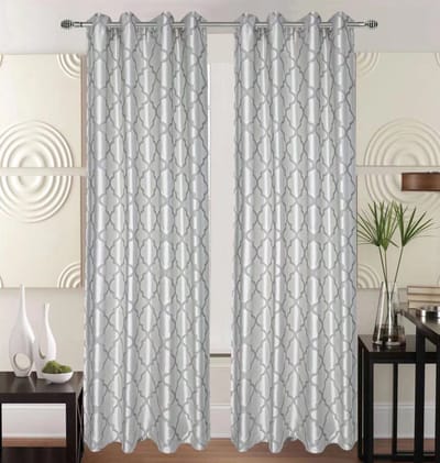 Kant en klaar Gordijn - Met ringen - 140x240 cm - Zilver Grijs
