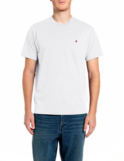 Replay M12be.000.00qmj T-shirt Met Korte Mouwen Wit L Man