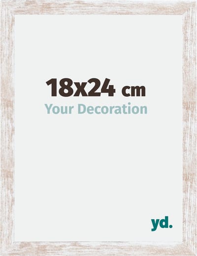 Your Decoration - Fotolijst 18x24 cm - MDF - White Wash - Catania