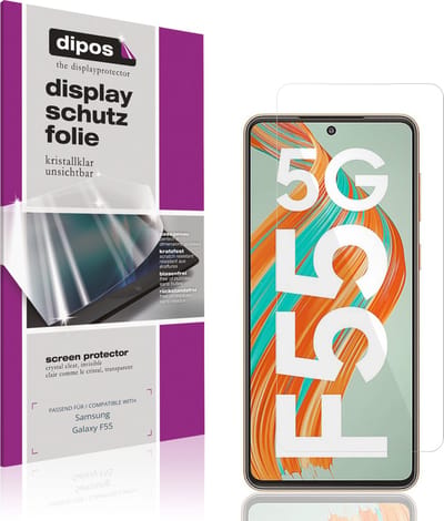dipos – 4x Beschermfolie geschikt voor Samsung Galaxy F55 | Krasbestendige & heldere Screenprotector Ultra-Thin