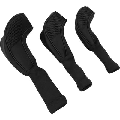 3 Pièces Protège-têtes de Club de Golf 1 3 5 UT Maille Respirante Col Long Portable Ensemble de Protège-têtes de Club de Golf pour Hommes Femmes Noir noir