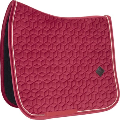 Kentucky Horsewear - Zadeldek - Velvet - Donkerroze - Zadeldek Dressuur