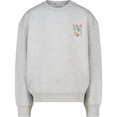 America Today Shaya Jr Light Grey Melange Maat: 170/176 | Overhemden Outlet | Unisex | Grijs