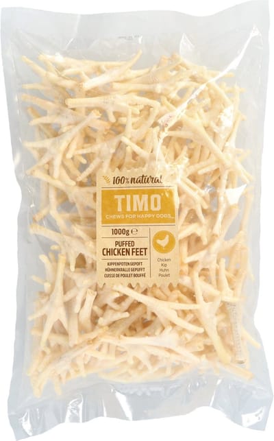 Timo Kippenpoten Gepoft - Hondensnacks - 1 kg