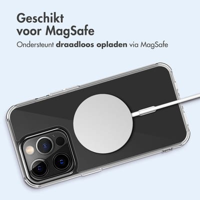 imoshion Hoesje - Geschikt voor Apple iPhone 15 Pro - Protective Backcover geschikt voor MagSafe - Transparant