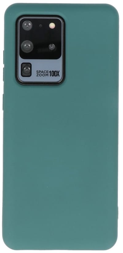 Hoesje Geschikt voor de Samsung Galaxy S20 Ultra - Fashion Color Backcover Telefoonhoesje - Donker Groen
