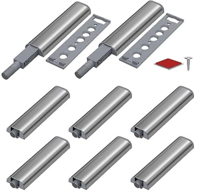 Push to Open deuropener - Drukdeuropener voor Kasten en Meubels - 8 Stuks - Magnetische Sluitoplossing voor Deuren en Laden