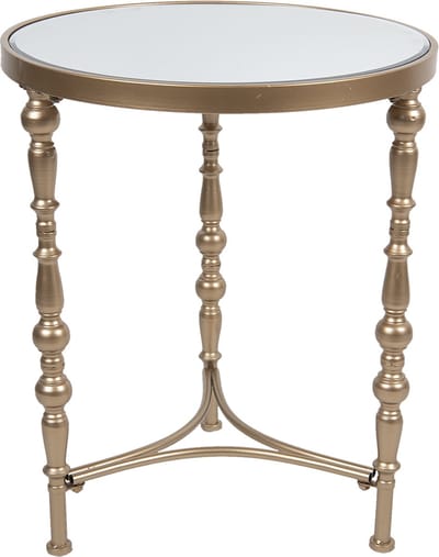 Clayre & Eef Bijzettafel Ø 50x60 cm Goudkleurig IJzer