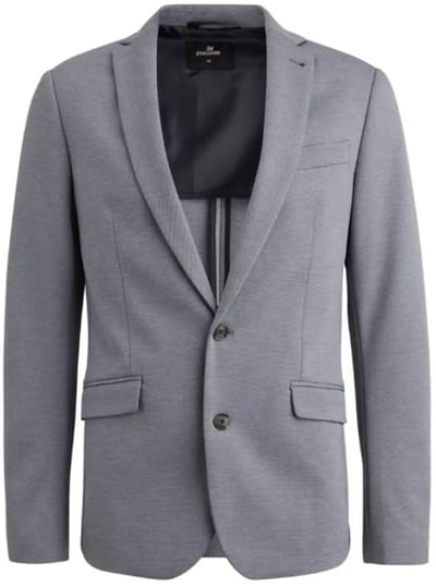 Vanguard blauwe heren colbert   Revers kraag   Regular fit   Klepzakken   Structuur patroon   Lange mouw Blauw 58