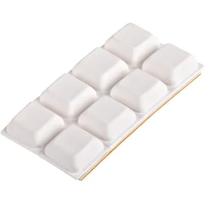 Fix-o-moll Antislip Meubelpad Stootbuffer - Zelfklevend - Rubber - 18x18mm - Vierkant - 8 Stuks