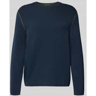 Regular fit gebreide pullover van katoenmix