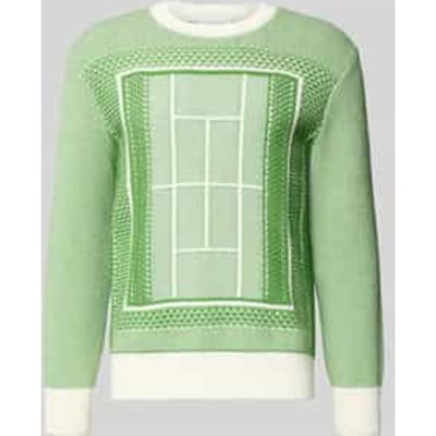 regular fit gebreide pullover van katoenmix model 'TENNIS COURT'