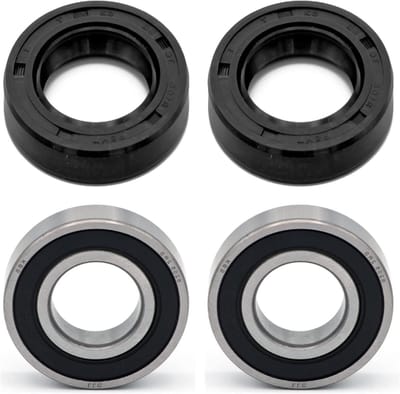 Wiellagerset Voorwiel - Lagers en Afdichtingen - Motoronderhoud - Stof- en Vochtbestendig - 25x52x15mm - Zilverkleurig