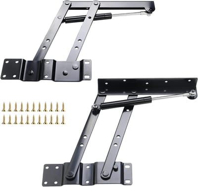 Tafel Lift Mechanisme - Salontafel Hardware - Meubelverbouwing - Verhoogt Gemak - 24x22cm - Zwart