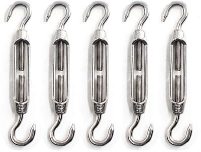 RVS Spanner M6 voor Tensioning van Kabels en Touw - Set van 5 Stuks voor Sterke Bevestiging en Verstelbaarheid