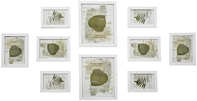 Fotolijsten Set van 10 - Multifunctionele Wanddecoratie met Verschillende Formaten - Moderne Witte Fotolijstenset voor Huisdecoratie