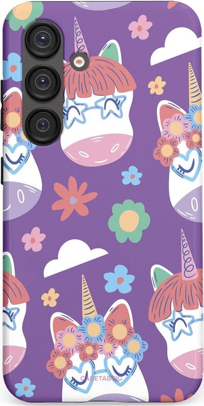 Casetastic Hoesje Geschikt voor Samsung S25 - Stijlvolle Beschermende Duo-layer Case - Eenhoorn Magie
