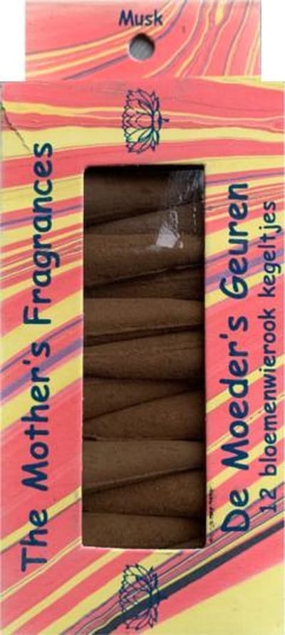 Wierook Musk - 12 Bloemenwierook Kegeltjes - De Moeder's Geuren